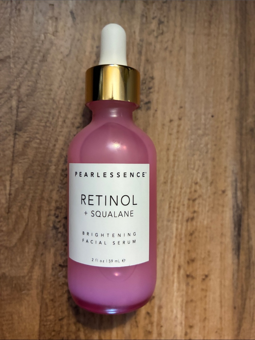NWT Pearlessence Retinol + Squalane Brightening Facial Serum - Pink. 2 oz/54ml
